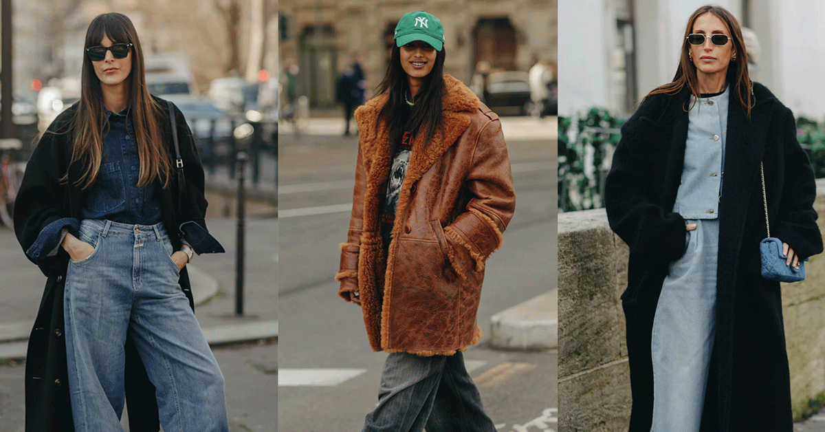 Luźny denim zimą — zdjęcie artykułu